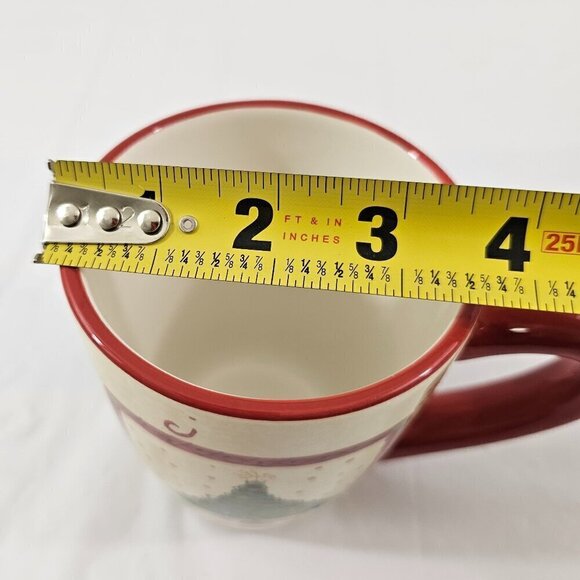 Sakura Table Gracey Knight Happy Holidays 14 Oz Christmas Mugs Cups – Set of 2 - Picture 12 of 16